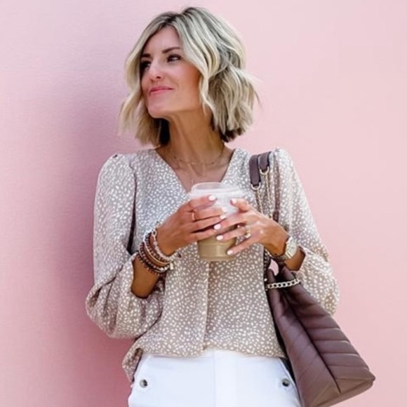 Gibson Look Nude Cheetah Blouse - Picture 2 of 2